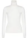 Max Mara Acume Virgin Wool Turtleneck Sweater In White