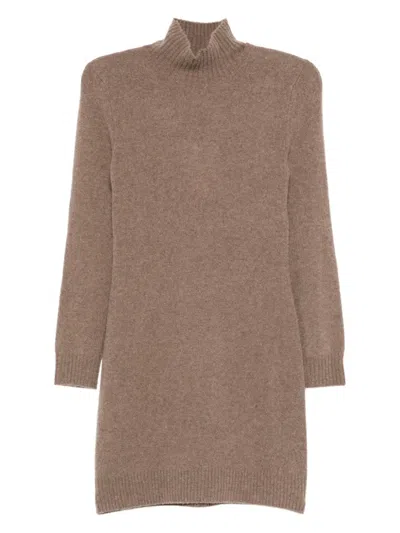MAX MARA ROLL-NECK KNITTED DRESS