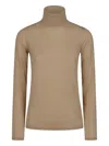 Max Mara Roll-neck Long-sleeve Sweater In Brown