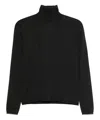Max Mara Wool And Cashmere High-neck Sweater In Black