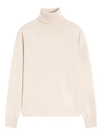 Max Mara Roll-neck Sweater In Neutral