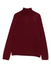 Max Mara Roll-neck Sweater In Red