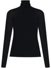 Max Mara Roll-neck Jumper In Black