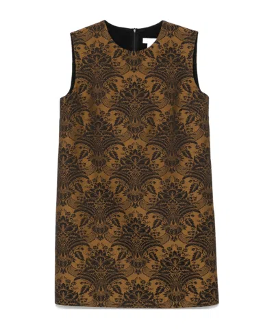 MAX MARA MAX MARA ROMANIA ALL-OVER PATTERNED SLEEVELESS DRESS