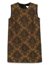 Max Mara Romania Mini Dress In Yellow