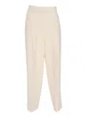 Max Mara Ronchi Ecru Long Trouser In White