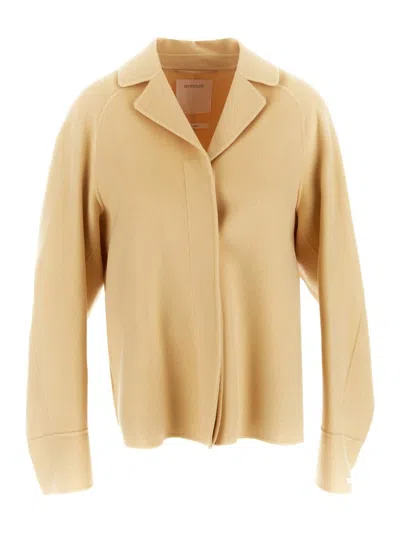 Max Mara Rosa Coat In Beige