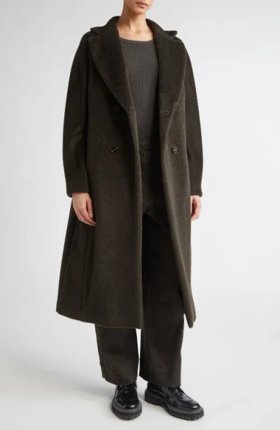 Max Mara Rosanna Longline Peacoat In Green