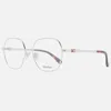 Max Mara Rose Gold Metal Glasses Women's (frames) In Metallic