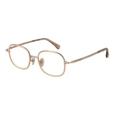Max Mara Rose Gold Women Optical Frames In Multi