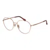 Max Mara Rose Gold Women Optical Frames In Gold