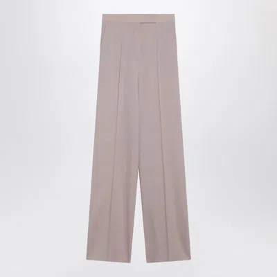 Max Mara Rosebeige Wideleg Trousers In Neutral