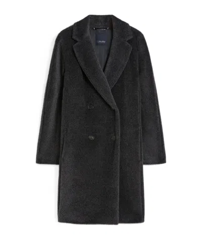 Max Mara 's  Roseto Double Breasted Coat In Black