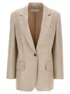 Max Mara Single-breasted 'r In Beige