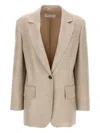 Max Mara Single-breasted 'r In Brown