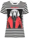 Max Mara Rosso Printed Cotton Jersey T-shirt In Black