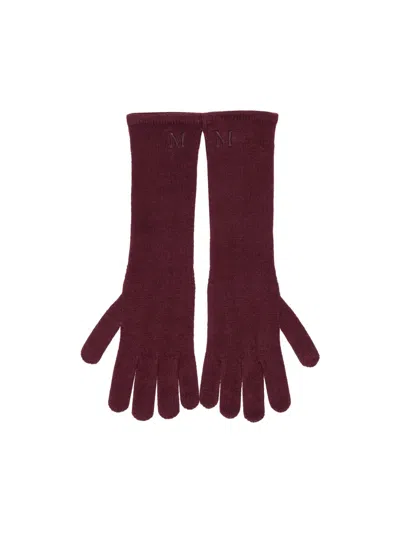 Max Mara Guanti In Burgundy