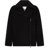 Max Mara Oversized Wool Caban Coat In Black