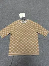 Max Mara Round Collar And Long-sleeved T-shirt In Brown