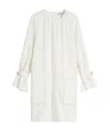 Max Mara Round Collar Design Dress In White