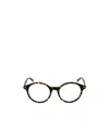 Max Mara Round Frame Flat Mirror In Black