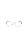 Max Mara Round Frame Glasses In White