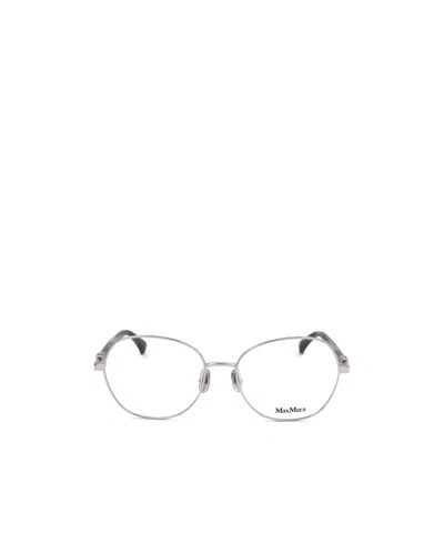 Max Mara Round Frame Glasses In White
