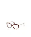 Max Mara Round-frame Optical Glasses In Brown