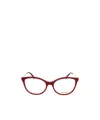 Max Mara Round-frame Optical Glasses In Red