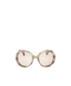 Max Mara Round-frame Sunglasses In Brown