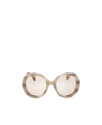 Max Mara Round-frame Sunglasses In Brown