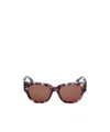 Max Mara Round Frame Sunglasses In Brown