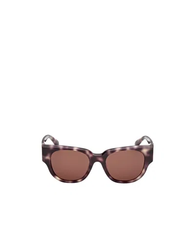 Max Mara Round Frame Sunglasses In Brown