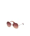 Max Mara Round-frame Sunglasses In Nude