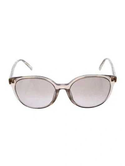 Pre-owned Max Mara Round Gradient Sunglasses In Neutral
