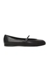 Max Mara Round Head Ballet Shoes In Black