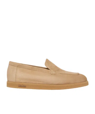 MAX MARA MAX MARA LOGO PLAQUE SLIP-ON FLAT SHOES
