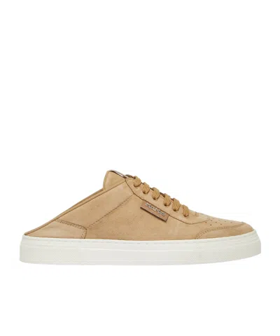 Max Mara Round Head Low-cut Casual Shoes In Camel