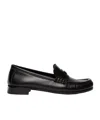 Max Mara 20mm Mm Leather Loafers In Black