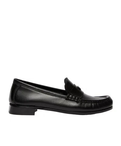 MAX MARA MAX MARA LOGO PLAQUE SLIP-ON LOAFERS