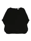 Max Mara Bluse Mit Rundem Ausschnitt In Black