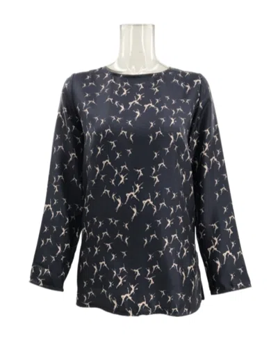 Max Mara Round-neck Blouse In Black