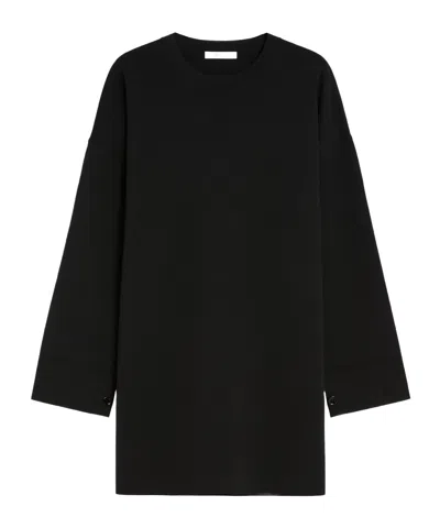 Max Mara Round-neck Dress In Black