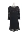 Max Mara Round Neck Dress In Black