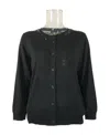 Max Mara Round-neck Long-sleeved Sweater In Black
