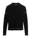 Max Mara Round Neck Long-sleeved Sweater In Black