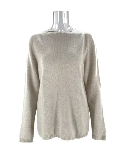 Max Mara Round-neck Long-sleeved Sweater In Nude