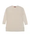 Max Mara Round-neck Pullover In Nude
