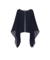 Max Mara Studio Msenebbie Stole Navy In Blue