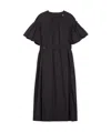 Max Mara Round Neck Short Sleeve Dress In Black